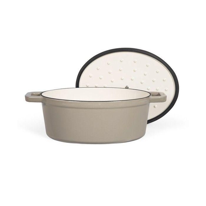 Livoo MEP129G Cacerola ovalada de hierro fundido Gris 4 Livoo MEP129G Cacerola ovalada de hierro fundido Gris 4
