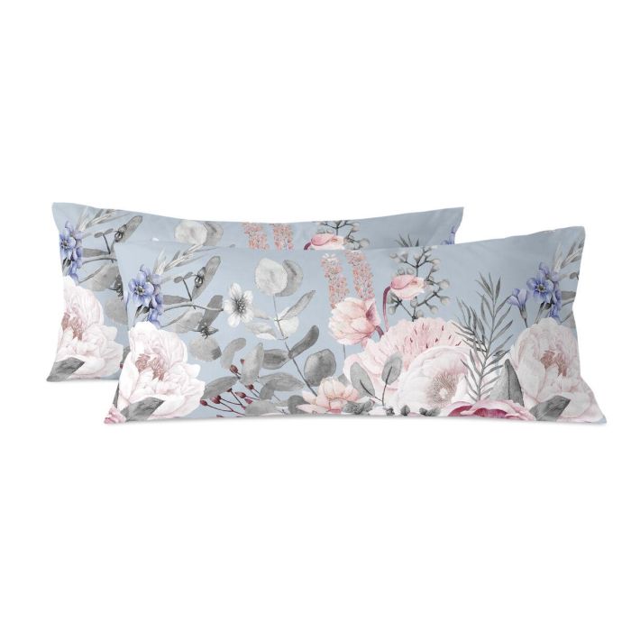 Funda de almohada HappyFriday Soft bouquet Multicolor 45 x 110 cm (2 Unidades)