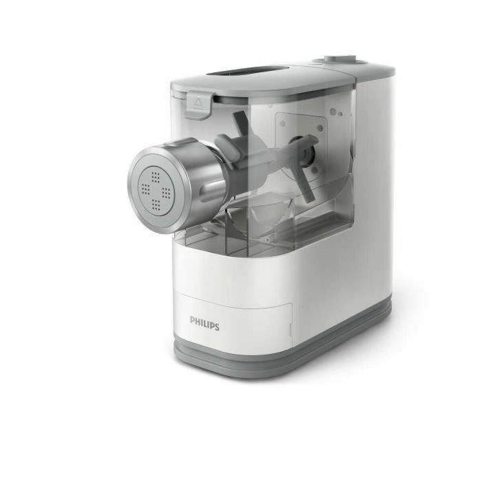 Philips HR2345/19 Máquina de Pasta Automática 450g en 18min con 4 Moldes (Espagueti, Penne, Fettuccini, Lasaña) y Recetario Blanco 2
