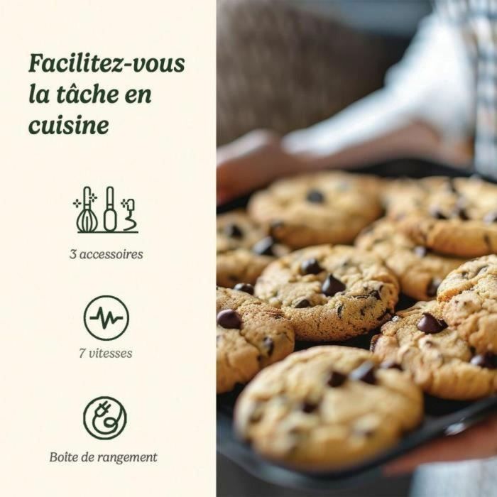 Batidora de Varillas Cuisinart HM7U/E POWER ADVANTAGE Blanco 200 W 5