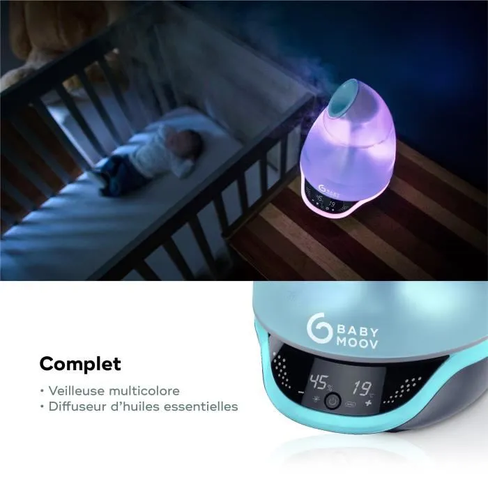 Babymoov Hygro Humidifier Humidificador Bebé Mixto Vapor Frío Luz Nocturna Multicolor 7 Colores 4