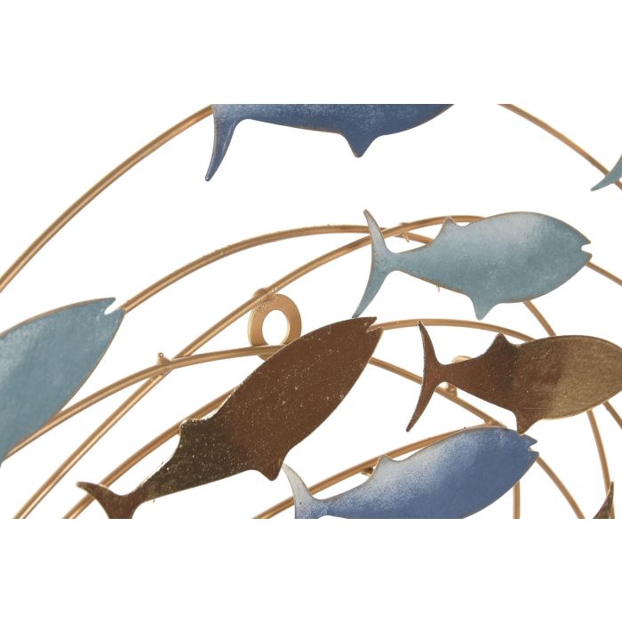 Decoracion Pared Mediterraneo DKD Home Decor Azul Dorado 5 x 71 x 60 cm (2 Unidades) 2