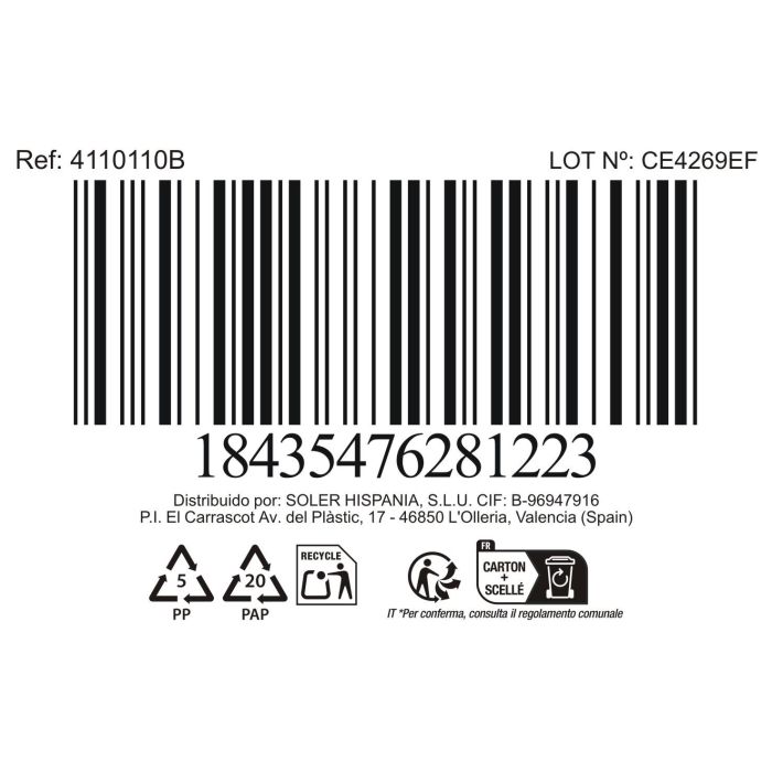 La Mediterranea Ensaladera Calobra Azul de Ø18 x 9 cm - 1440 ml (16 Unidades) 5