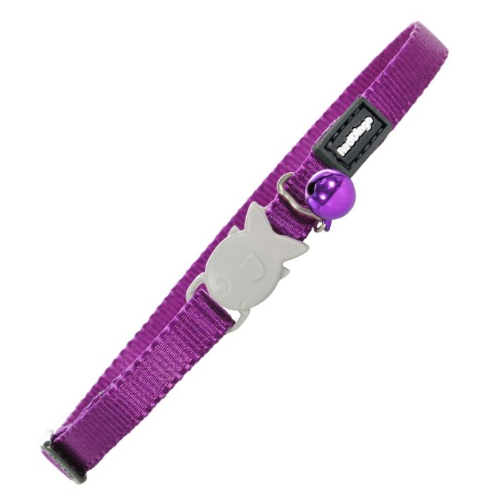 Collar Gato Rd Liso Cierre Pez Morado12 mmx20-32 cm Collar Gato Rd Liso Cierre Pez Morado12 mmx20-32 cm