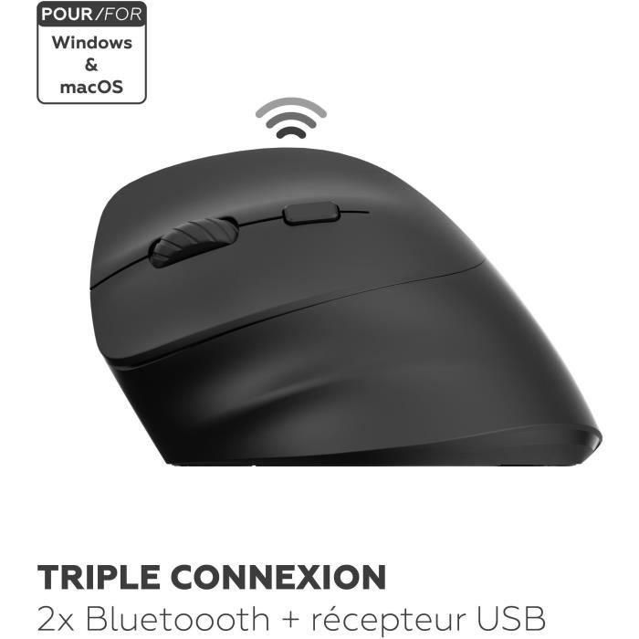 Mobility Lab M30W-L Ratón Inalámbrico Ergonómico para Zurdos - Dual Bluetooth + Receptor USB 2.4GHz - Negro 1 Mobility Lab M30W-L Ratón Inalámbrico Ergonómico para Zurdos - Dual Bluetooth + Receptor USB 2.4GHz - Negro 1