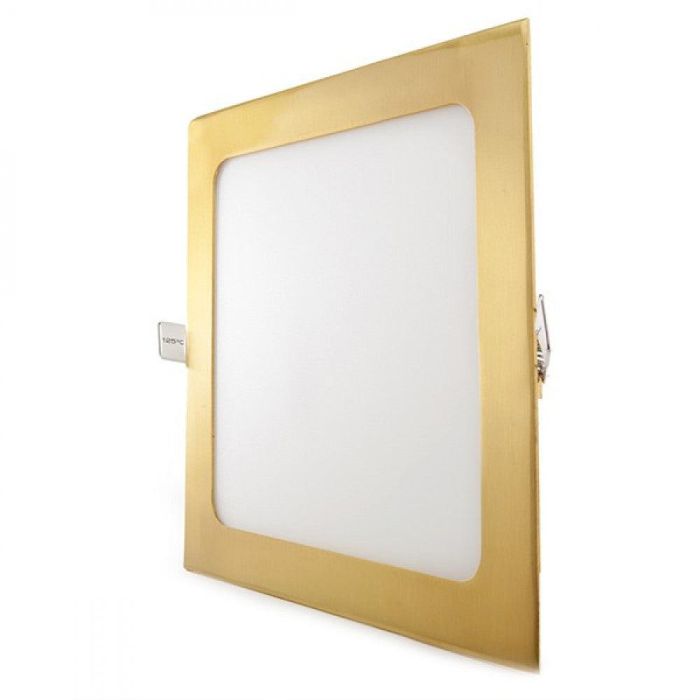 Placa LED 18W 1800Lm 2700ºK Cuadrada Dorado 50.000H [GL-CL-S18N-G-WW