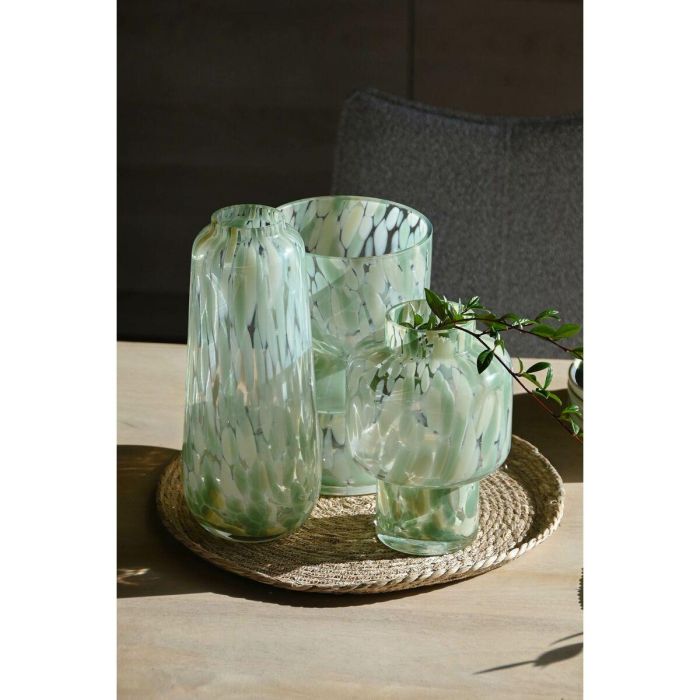Jarron Moderno DKD Home Decor Verde Crema 15 x 21.5 x 15 cm 3 Jarron Moderno DKD Home Decor Verde Crema 15 x 21.5 x 15 cm 3