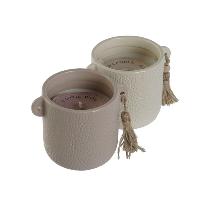 Vela Scandi DKD Home Decor Beige Marron 9 x 9 x 12 cm (6 Unidades) 2 Vela Scandi DKD Home Decor Beige Marron 9 x 9 x 12 cm (6 Unidades) 2