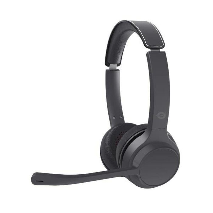 Conceptronic Auriculares Polona04B Inalámbricos Bluetooth 5.3 Negro con Micrófono Cancelación Ruido y 40h Batería