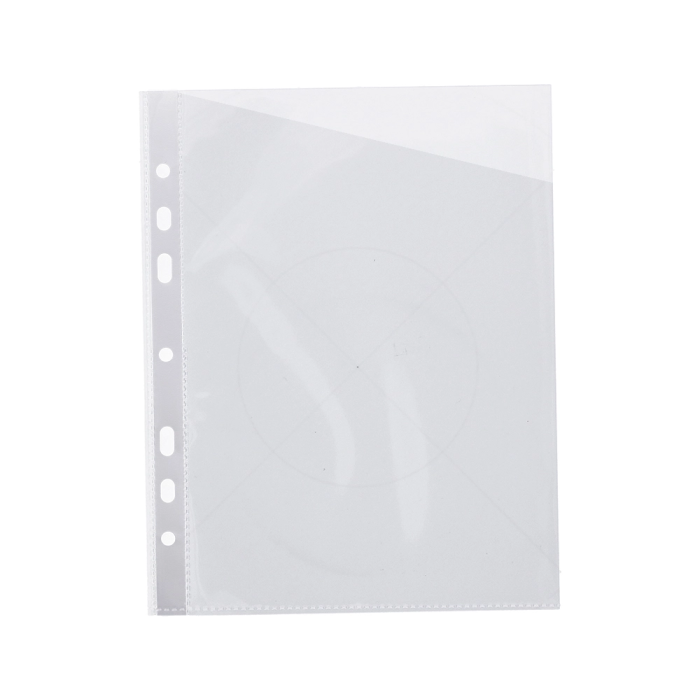 Q-connect Funda Cristal 290x195 mm Corte Oblicuo PVC 90 micras 4 Taladros Caja 100 Unidades 2