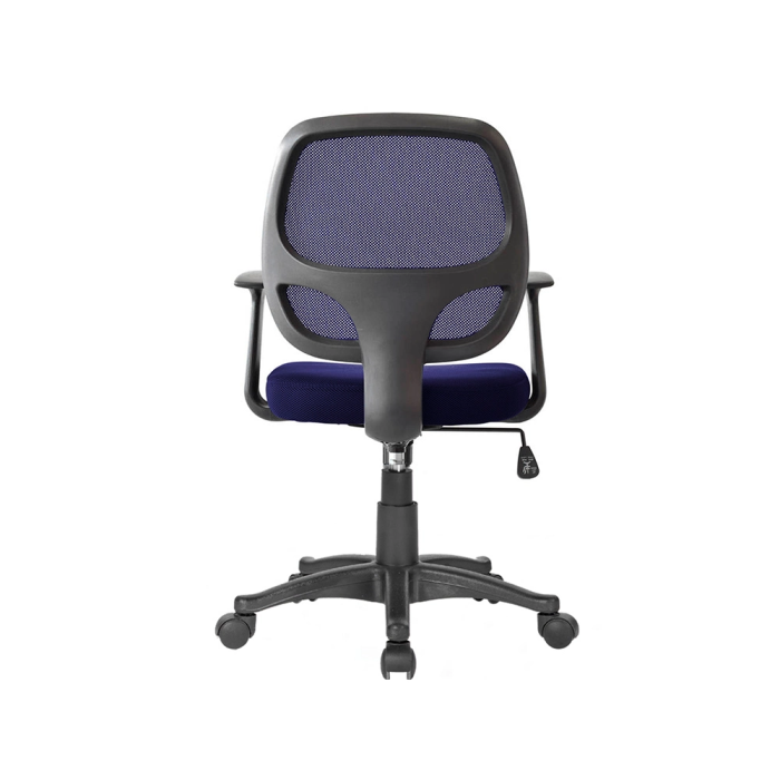 Q-connect Silla Giratoria Respaldo Medio Regulable en Altura 870+120mm Alto 550mm Ancho 590mm Profundidad Color Azul 3