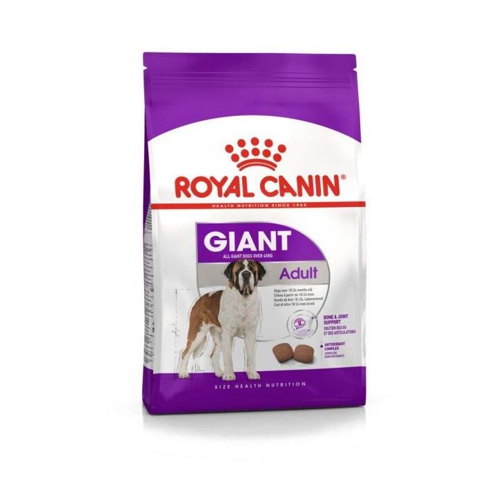 Royal Canin Giant Adult 15 kg - Alimento para perros de raza gigante (+45 Kg), salud articular e higiene bucodental Royal Canin Giant Adult 15 kg - Alimento para perros de raza gigante (+45 Kg), salud articular e higiene bucodental