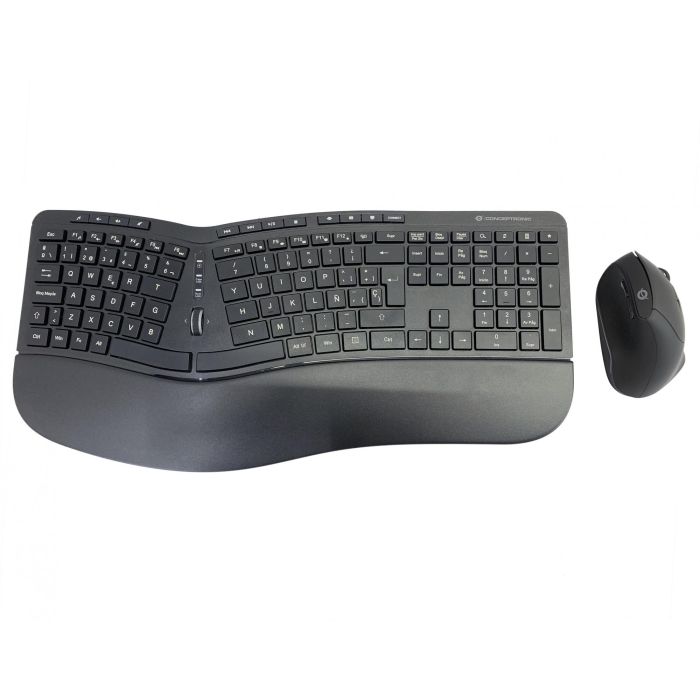 Teclado y Ratón Conceptronic 120849407101 Negro Qwerty Español 0 Teclado y Ratón Conceptronic 120849407101 Negro Qwerty Español 0