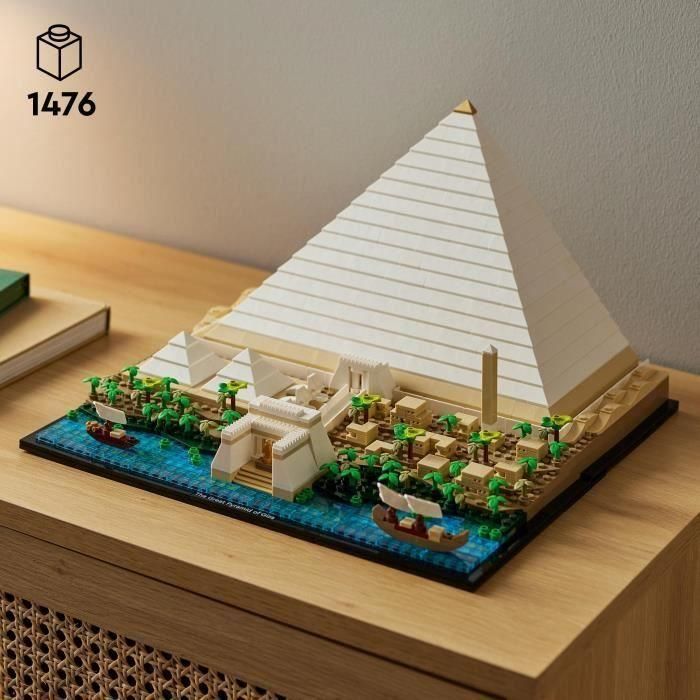 LEGO 21058 Architecture La Gran Pirámide de Giza, modelo de hobby creativo para construir, monumento mundial y decoración 1 LEGO 21058 Architecture La Gran Pirámide de Giza, modelo de hobby creativo para construir, monumento mundial y decoración 1