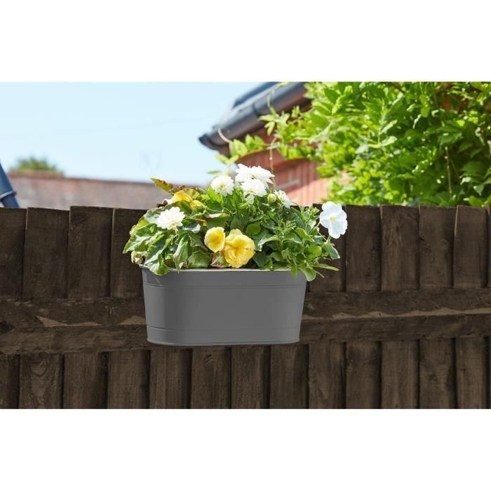 Jardinera colgante - Pizarra - 30 cm - SMART GARDEN 1