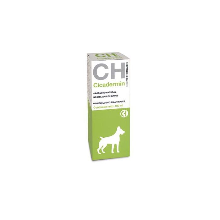 Cicadermin Solución Cicatrizante 100 mL con Caléndula, Aloe Vera y Timol para Perros Cicadermin Solución Cicatrizante 100 mL con Caléndula, Aloe Vera y Timol para Perros