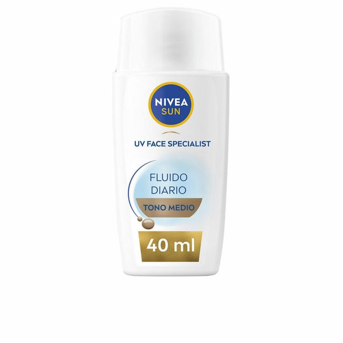 Protector Solar Facial Nivea SUN FACIAL Tono Medio Spf 50 40 ml Protector Solar Facial Nivea SUN FACIAL Tono Medio Spf 50 40 ml