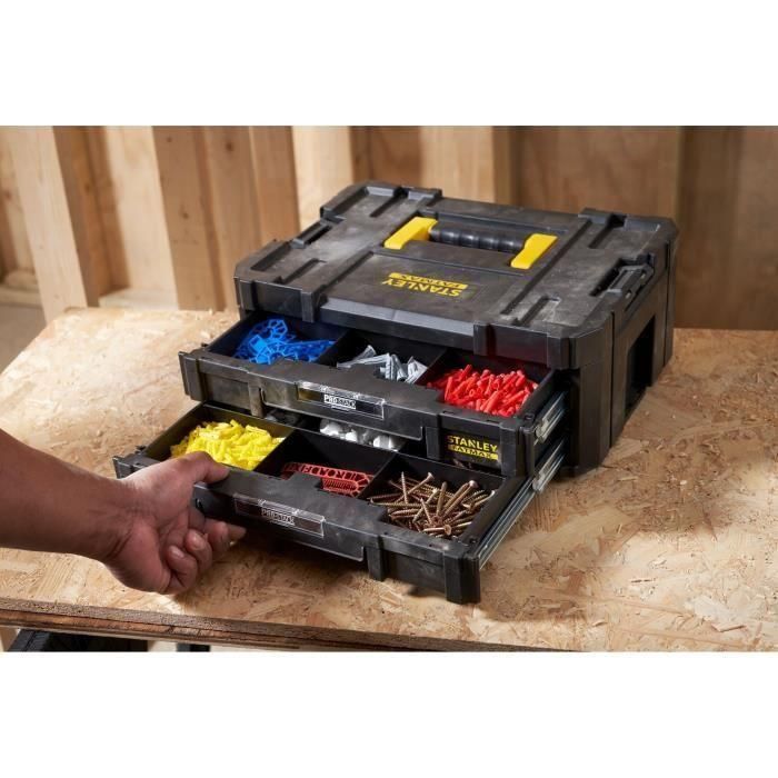 Maletín Stanley Tstak-Fatmax de 8 l con 2 cajones - 44 x 33,17 x 17,6 cm - fmst1-71969 4 Maletín Stanley Tstak-Fatmax de 8 l con 2 cajones - 44 x 33,17 x 17,6 cm - fmst1-71969 4