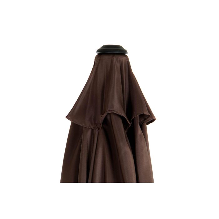 DKD Home Decor Parasol Sunlla Plegable Desmontable Marrón y Negro de Acero y Poliéster 270x270x250 cm para Terraza y Jardín 5 DKD Home Decor Parasol Sunlla Plegable Desmontable Marrón y Negro de Acero y Poliéster 270x270x250 cm para Terraza y Jardín 5