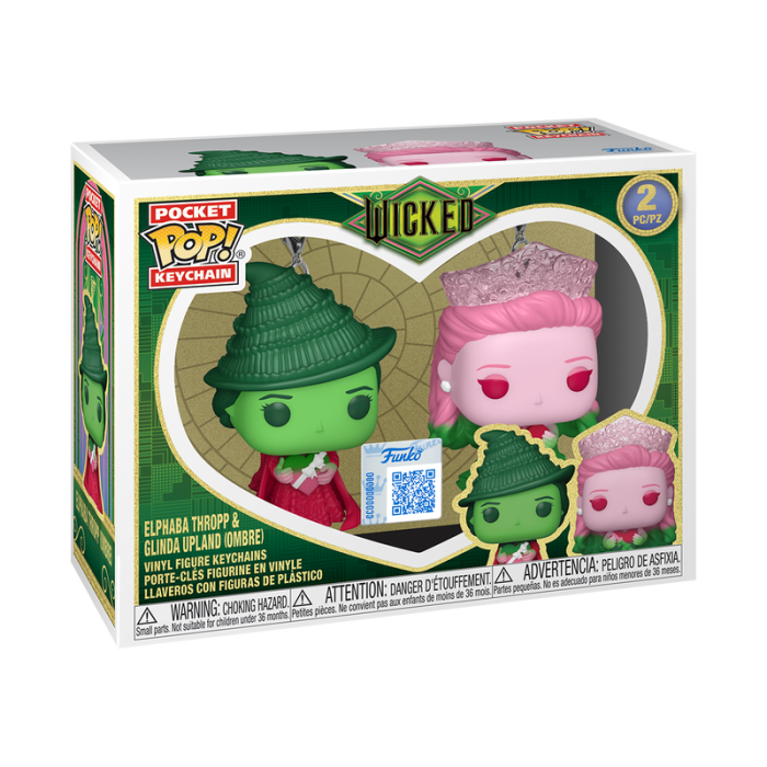 Funko Pop! Keychain Llavero Elphaba Thropp & Glinda Upland (Ombre) 2-Pack Musical Wicked 91679 1 Funko Pop! Keychain Llavero Elphaba Thropp & Glinda Upland (Ombre) 2-Pack Musical Wicked 91679 1