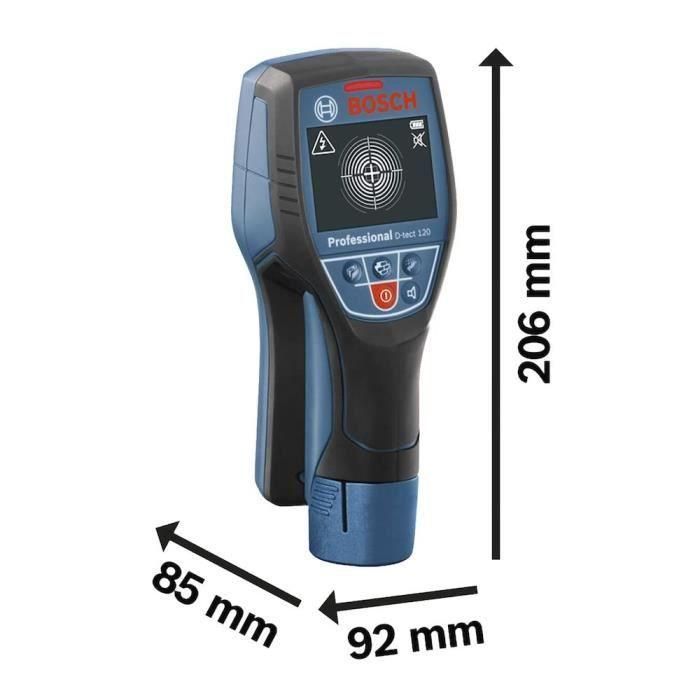 Bosch Professional D-Tech Wall Detector 120 + Cubierta 3 Bosch Professional D-Tech Wall Detector 120 + Cubierta 3