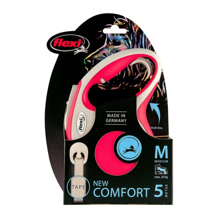 Correa Flexi New Comfort S Cinta 5M Rojo 1 Correa Flexi New Comfort S Cinta 5M Rojo 1