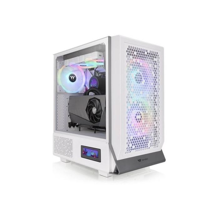 Thermaltake Ceres 300 TG ARGB Snow White - Caja PC Midi Tower Blanca con Ventana Lateral de Vidrio Templado