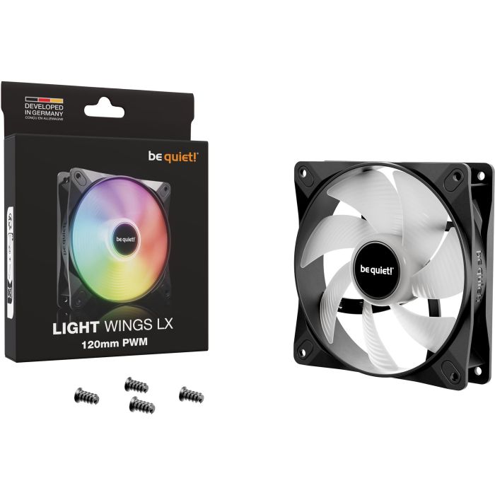 Be Quiet! Ventilador LIGHT WINGS LX PWM 120mm 4 Be Quiet! Ventilador LIGHT WINGS LX PWM 120mm 4
