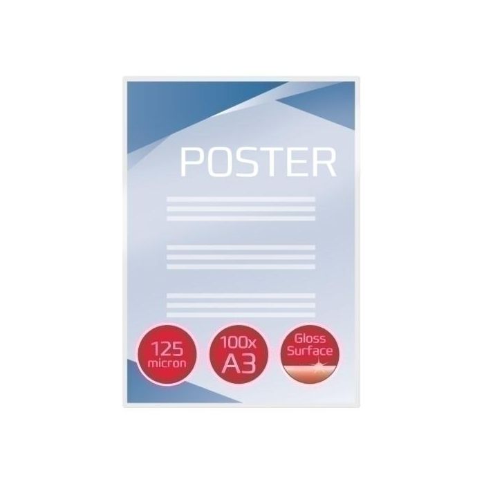 Funda Plastificar Gbc 303X426 (A3) 125Μ Paquete De 100