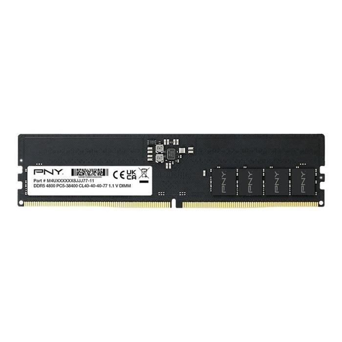 PNY PNY0751492656250 Módulo de Memoria RAM DDR5 8 GB 4800 MHz para PC - Máximo Rendimiento y Consumo Eficiente PNY PNY0751492656250 Módulo de Memoria RAM DDR5 8 GB 4800 MHz para PC - Máximo Rendimiento y Consumo Eficiente