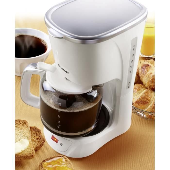BRANDT CAF1318S Cafetera con filtro - Blanco 3 BRANDT CAF1318S Cafetera con filtro - Blanco 3