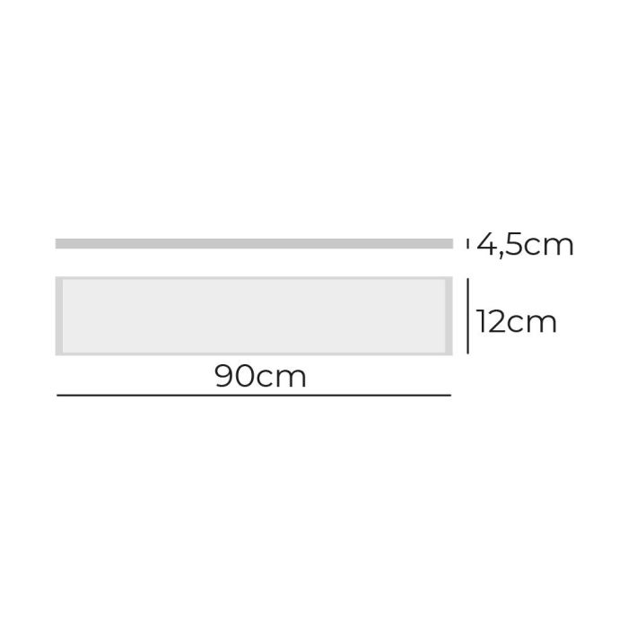 Edm Regleta LED 35W 6400K Luz Fría 3600LM 12x90x4.5cm, No Regulable, IP20, Ángulo 110°, Clase E 1 Edm Regleta LED 35W 6400K Luz Fría 3600LM 12x90x4.5cm, No Regulable, IP20, Ángulo 110°, Clase E 1