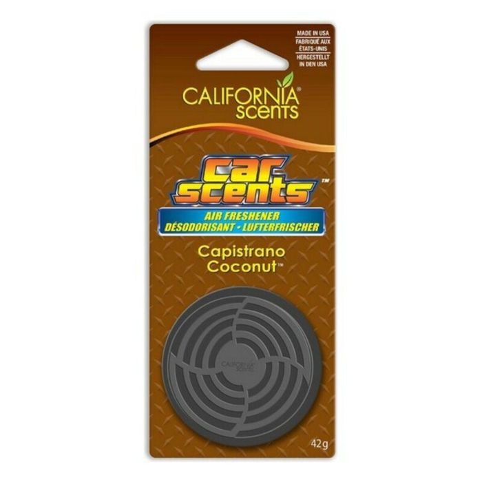 California Scents CCSPK002 Lata Colgador Ambientador Coche Coconut, hasta 60 días, Orgánico y biodegradable, sin derrames