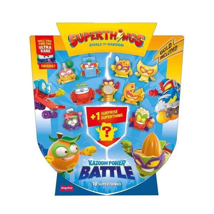 Figura Superthings Kazoom Power Battle Five Pack, incluye 5 figuras (3 normales, 1 silver y 1 sorpresa) - Modelos surtidos Figura Superthings Kazoom Power Battle Five Pack, incluye 5 figuras (3 normales, 1 silver y 1 sorpresa) - Modelos surtidos