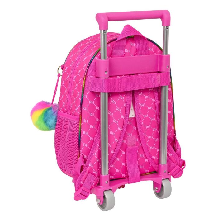 Mochila Escolar con Ruedas Rainbow High Fucsia (28 x 34 x 10 cm) 1