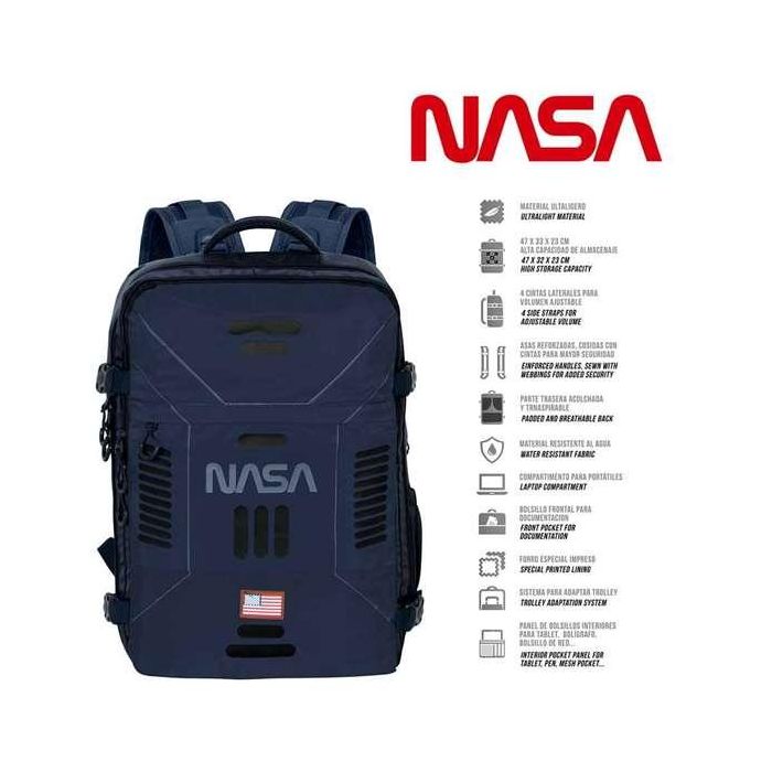 Karactermania Mochila NASA Spaceship 33 x 23 x 47 cm, Gran Capacidad, Ligera e Impermeable, Compartimento Portátil Hasta 17", Bolsillo Frontal Impermeable, Espalda Acolchada 6 Karactermania Mochila NASA Spaceship 33 x 23 x 47 cm, Gran Capacidad, Ligera e Impermeable, Compartimento Portátil Hasta 17", Bolsillo Frontal Impermeable, Espalda Acolchada 6