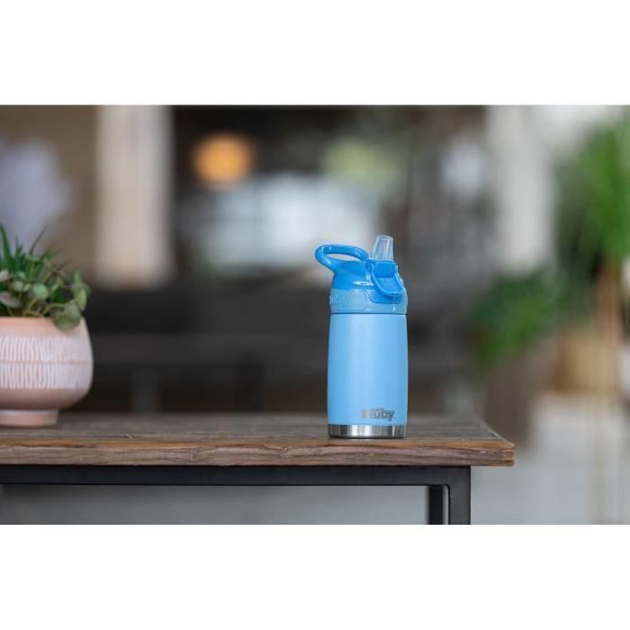 Nuby NUB0039175805592 Botella térmica de Acero Inoxidable Azul 300 ml 2 Nuby NUB0039175805592 Botella térmica de Acero Inoxidable Azul 300 ml 2