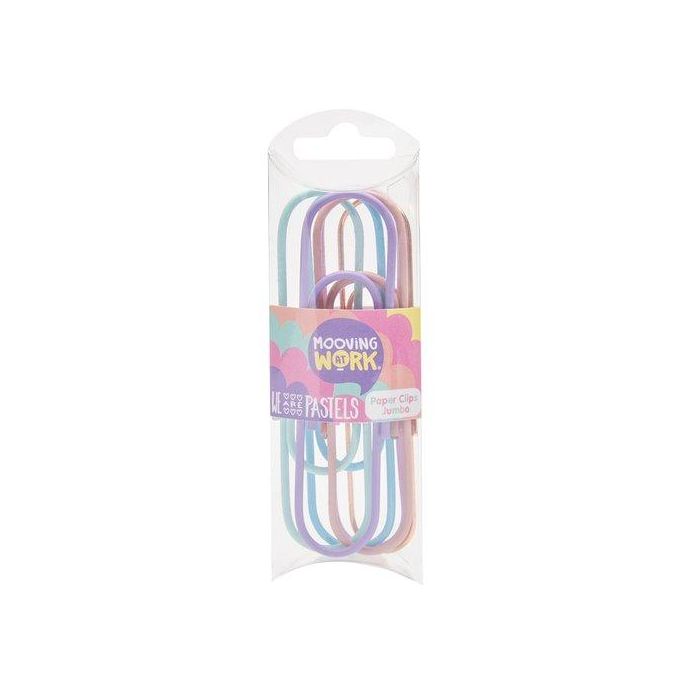 Clip Color Mooving Pastel Jumbo 6 Piezas
