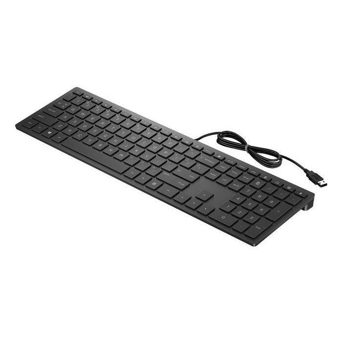 HP Pavilion 300 Teclado con Cable USB, Diseño Delgado, Alta Precisión y Confort para Mayor Productividad, Español (ESP) 1