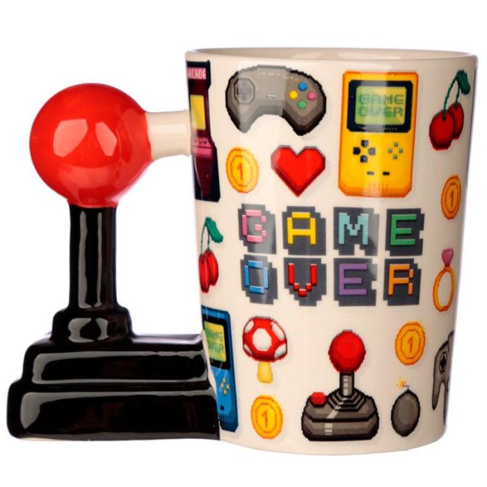 Taza asa 3D Joystick Pixel Game Over 3 Taza asa 3D Joystick Pixel Game Over 3