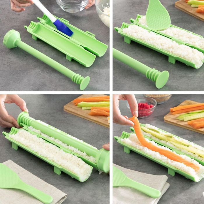 Set de Sushi con Recetas Suzooka InnovaGoods 3 Piezas 7 Set de Sushi con Recetas Suzooka InnovaGoods 3 Piezas 7