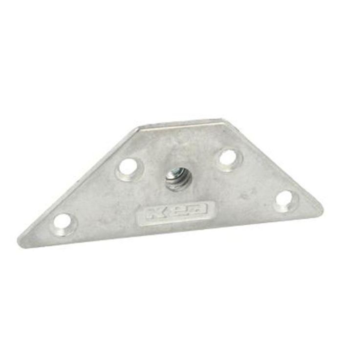 SISO Placa de Montaje Kea M8 123x65mm para Patas de Mesa 2