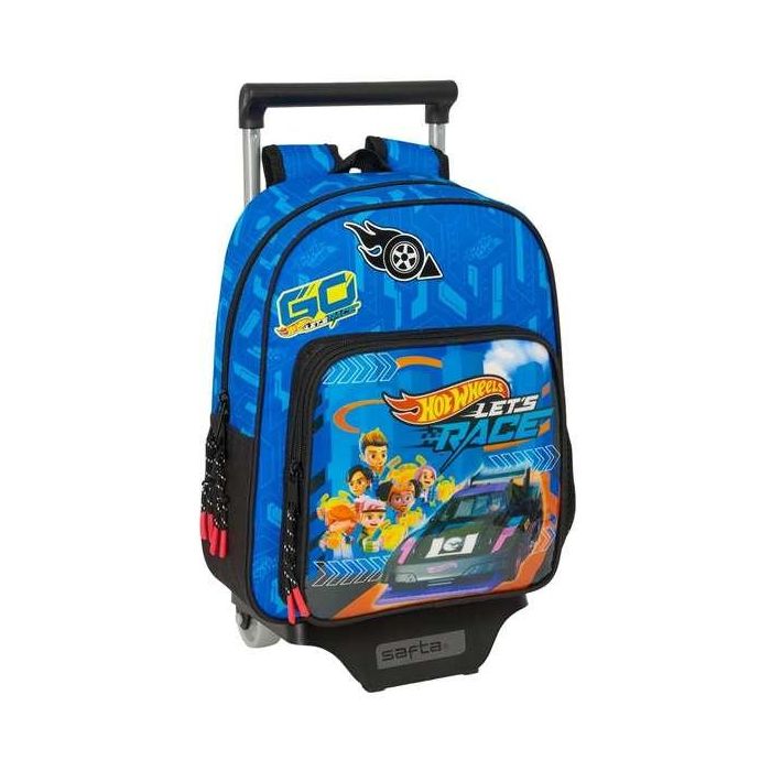 Mochila Safta Mod. 524 Con Carro 705 Hot Wheels Let'S Race 330x270x100 mm Mochila Safta Mod. 524 Con Carro 705 Hot Wheels Let'S Race 330x270x100 mm