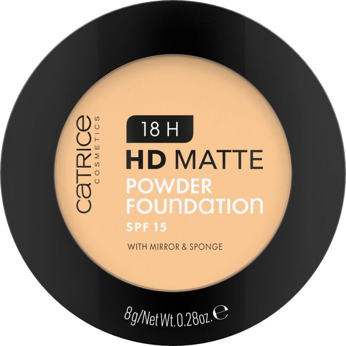 Catrice #030W Polvo Compacto Base de Maquillaje en Polvo HD MATTE SPF15 Larga Duración 18h Resistente Sudor con Espejo y Esponja 8g Catrice #030W Polvo Compacto Base de Maquillaje en Polvo HD MATTE SPF15 Larga Duración 18h Resistente Sudor con Espejo y Esponja 8g
