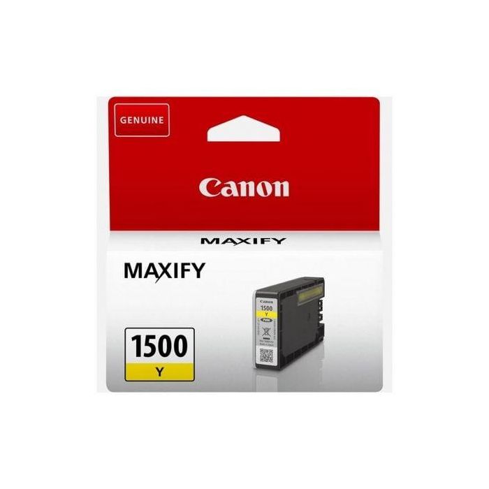 Canon PGI1500Y Cartucho Tinta Amarillo Original para MAXIFY MB2150, MB2755, MB2750, MB2155, MB2350, MB2050 4.5ml