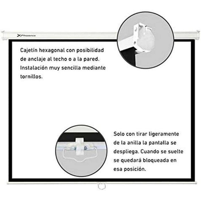 Pantalla de Proyección Phoenix PH200 112" 1 Pantalla de Proyección Phoenix PH200 112" 1