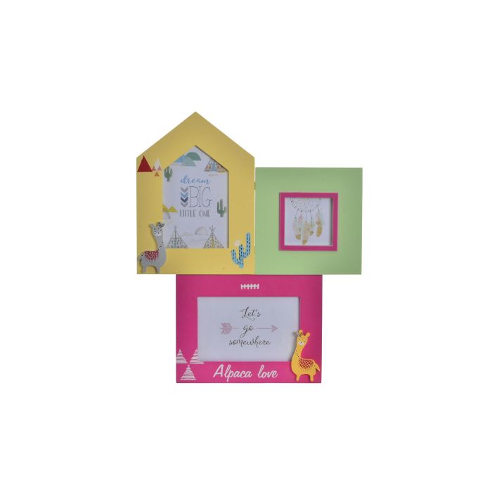 Marco Multifoto Kids DKD Home Decor Amarillo Verde 1.5 x 37 x 30.5 cm (2 Unidades) Marco Multifoto Kids DKD Home Decor Amarillo Verde 1.5 x 37 x 30.5 cm (2 Unidades)