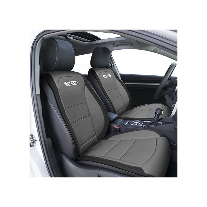 Abc SPCS424GR Respaldo Universal para Asiento Delantero de Coche Gris Acolchado en Poliéster y PVC Abc SPCS424GR Respaldo Universal para Asiento Delantero de Coche Gris Acolchado en Poliéster y PVC