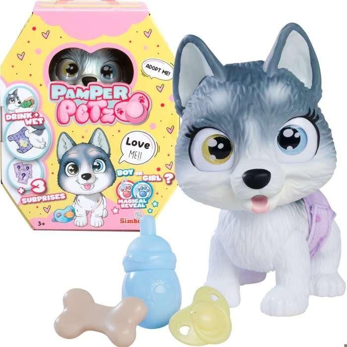 Smoby AAABK62987 Pamper Petz Husky para adoptar, con 4 accesorios, articulado y hace pipí, +3 años 0 Smoby AAABK62987 Pamper Petz Husky para adoptar, con 4 accesorios, articulado y hace pipí, +3 años 0
