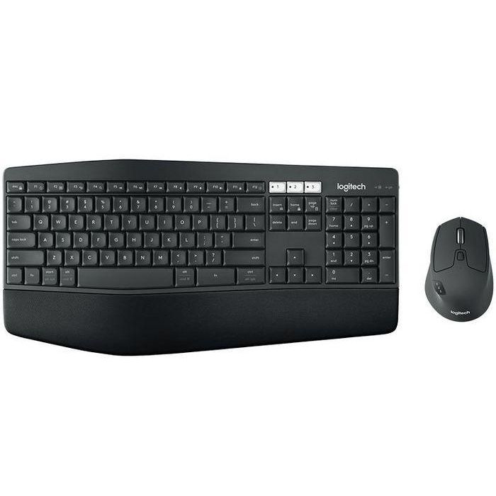 Logitech MK850 Conjunto Teclado y Ratón Inalámbrico Performance para Productividad Multidispositivo con Reposamuñecas Acolchado